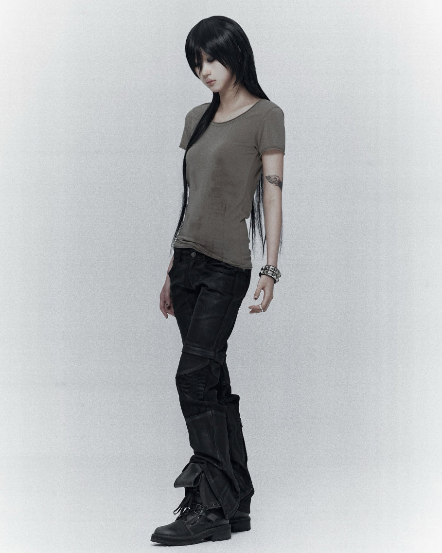 【bonienkiye】Faded Seam Tee