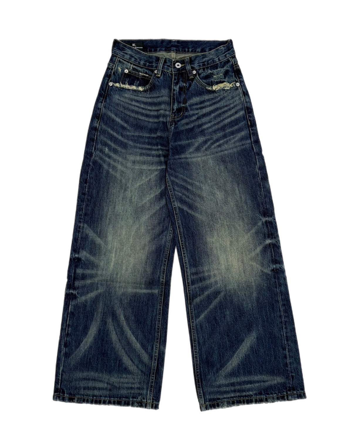 国際配送【RENOL】heavyweight washed denim pants