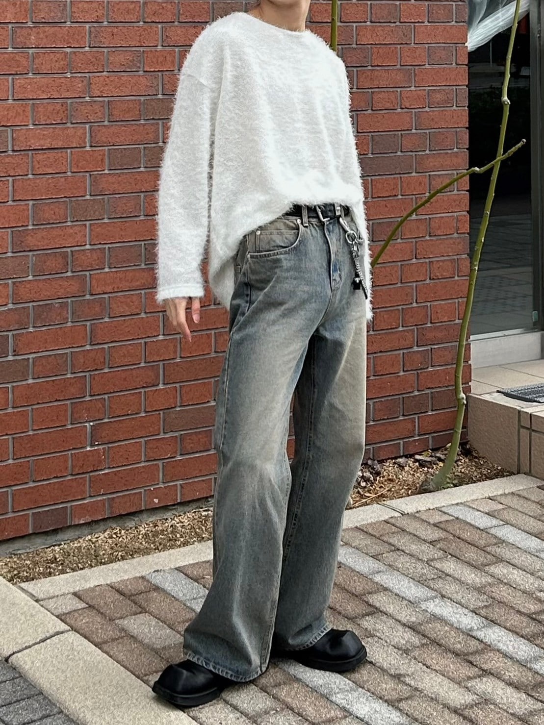 受注制【Chikashitsu +】shaggy knit (5color)