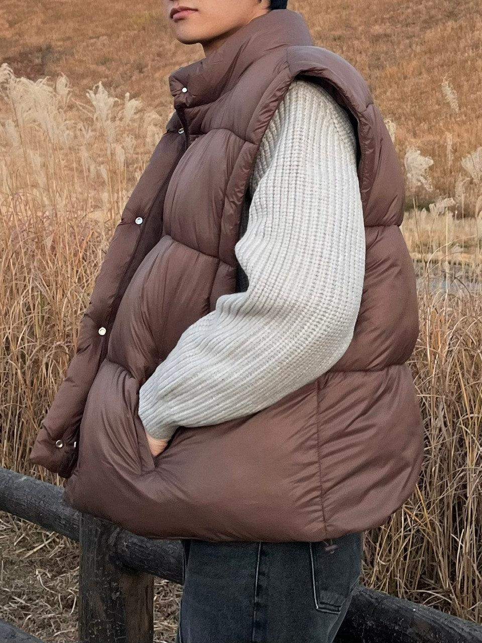 受注制【Chikashitsu +】2way padding jacket (4color)