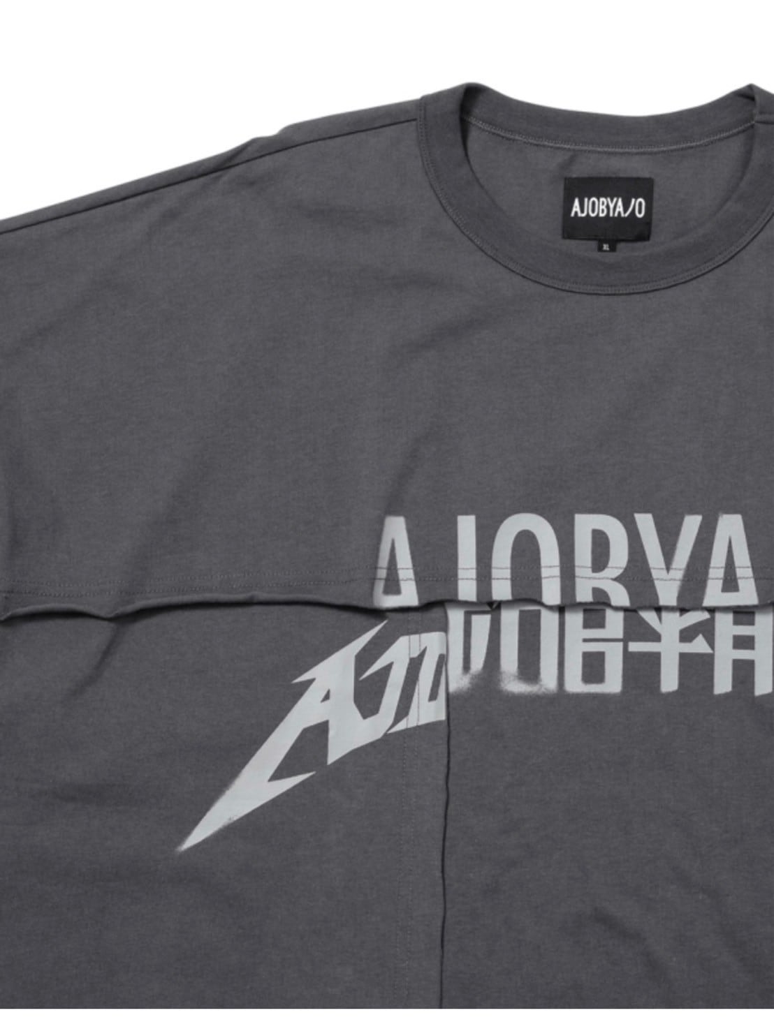 【AJOBYAJO】Tri Logo Mixed T-Shirt