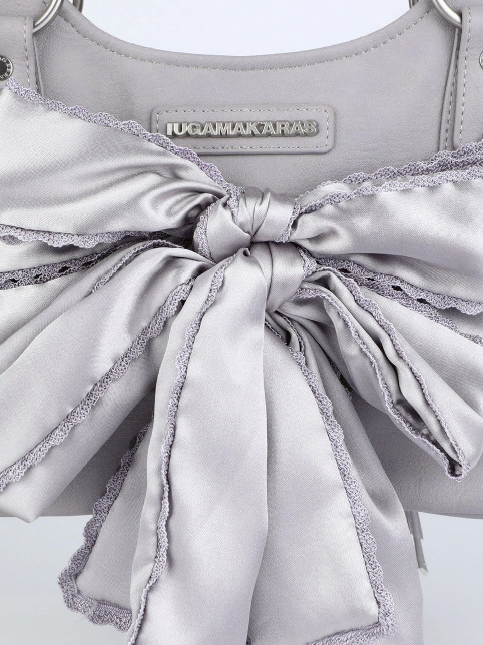 【IUGAMAKARAS】Laced Ribbon Leather Shoulder Bag