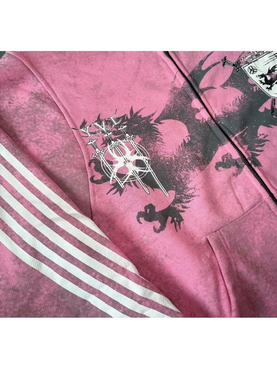 【Cozy world Wide】ROYAL KNIGHT CLUB WAXED - HOODZIP