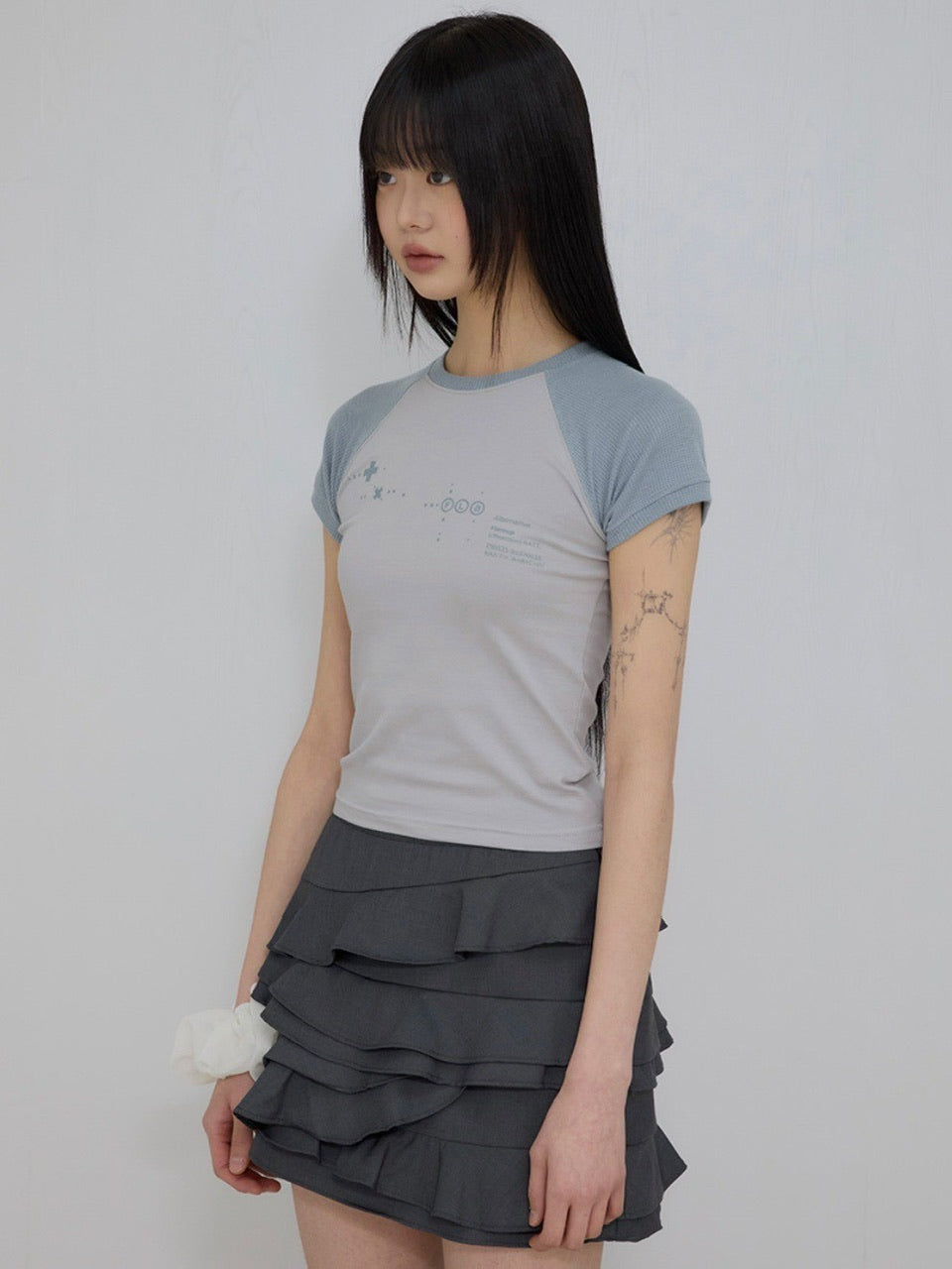 【FLAREUP】Muta Waffle Raglan T-Shirt