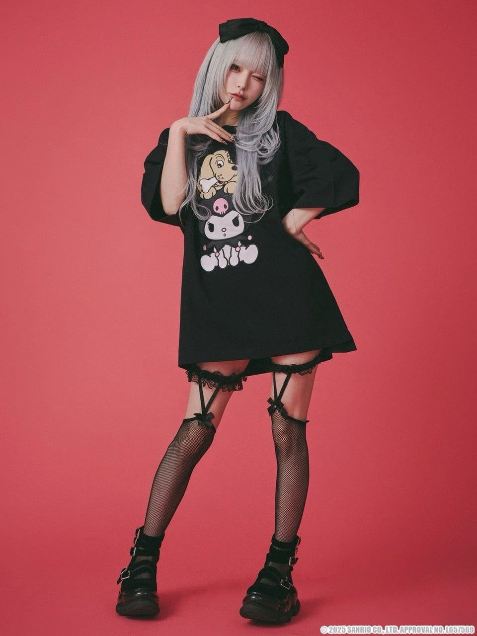 【GALFY×KUROMI】クロミちゃんとGALFYの半袖TEE