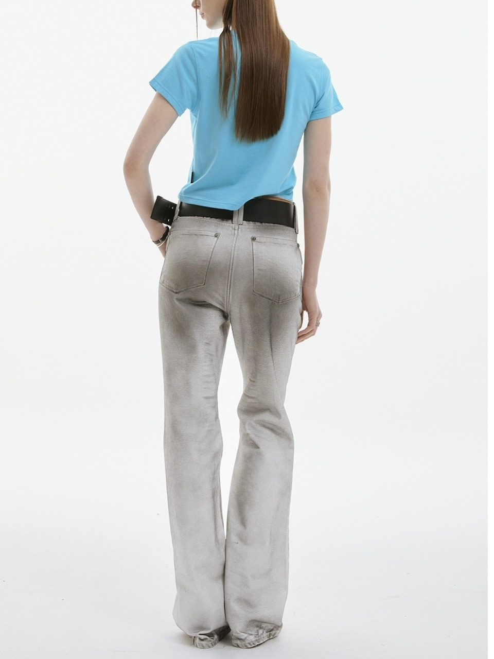 【ESC STUDIO】attractive bootcut jeans/ 【イーエスシーステュディオ】アトラクティブブーツカットデニムパンツ