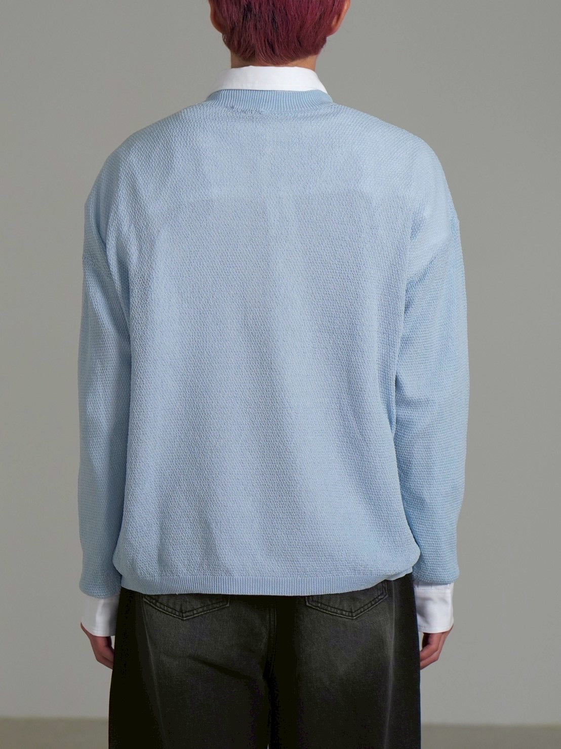 Chikashitsu +】light touch henley neck knit (3color) – PRESSING