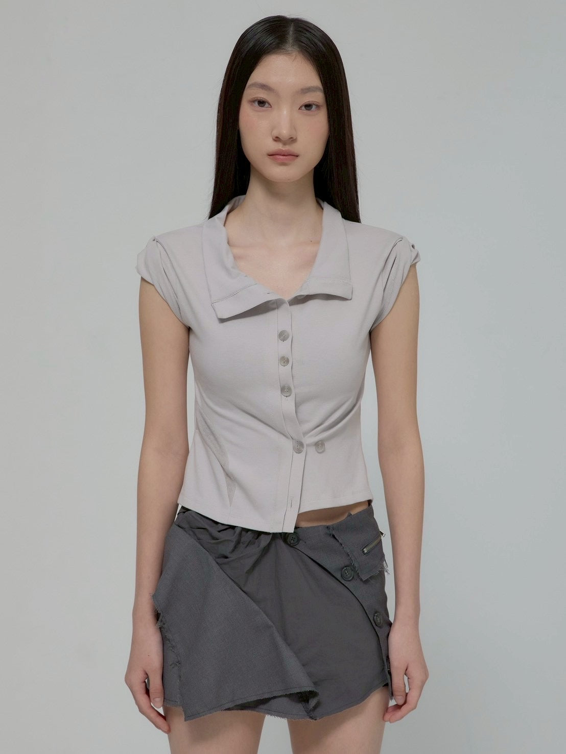 6/22 21:00発売【FLAREUP】Paneled Half Shirts