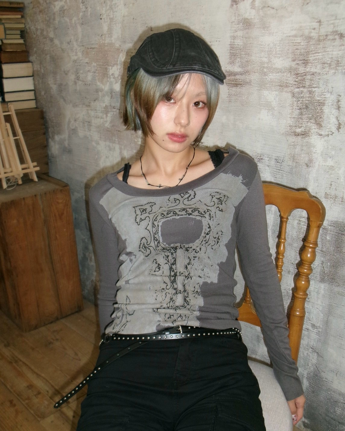 受注制【OaKS】fairy grunge long sleeve (3color)