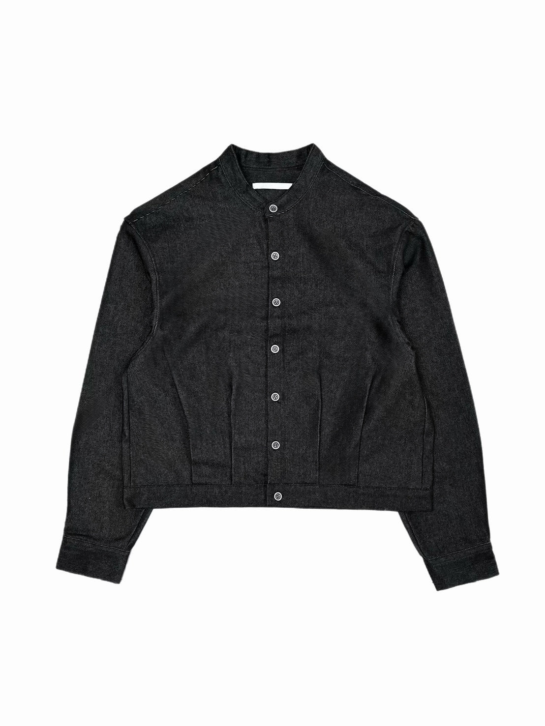 受注制【Chikashitsu +】no collar cropped jacket