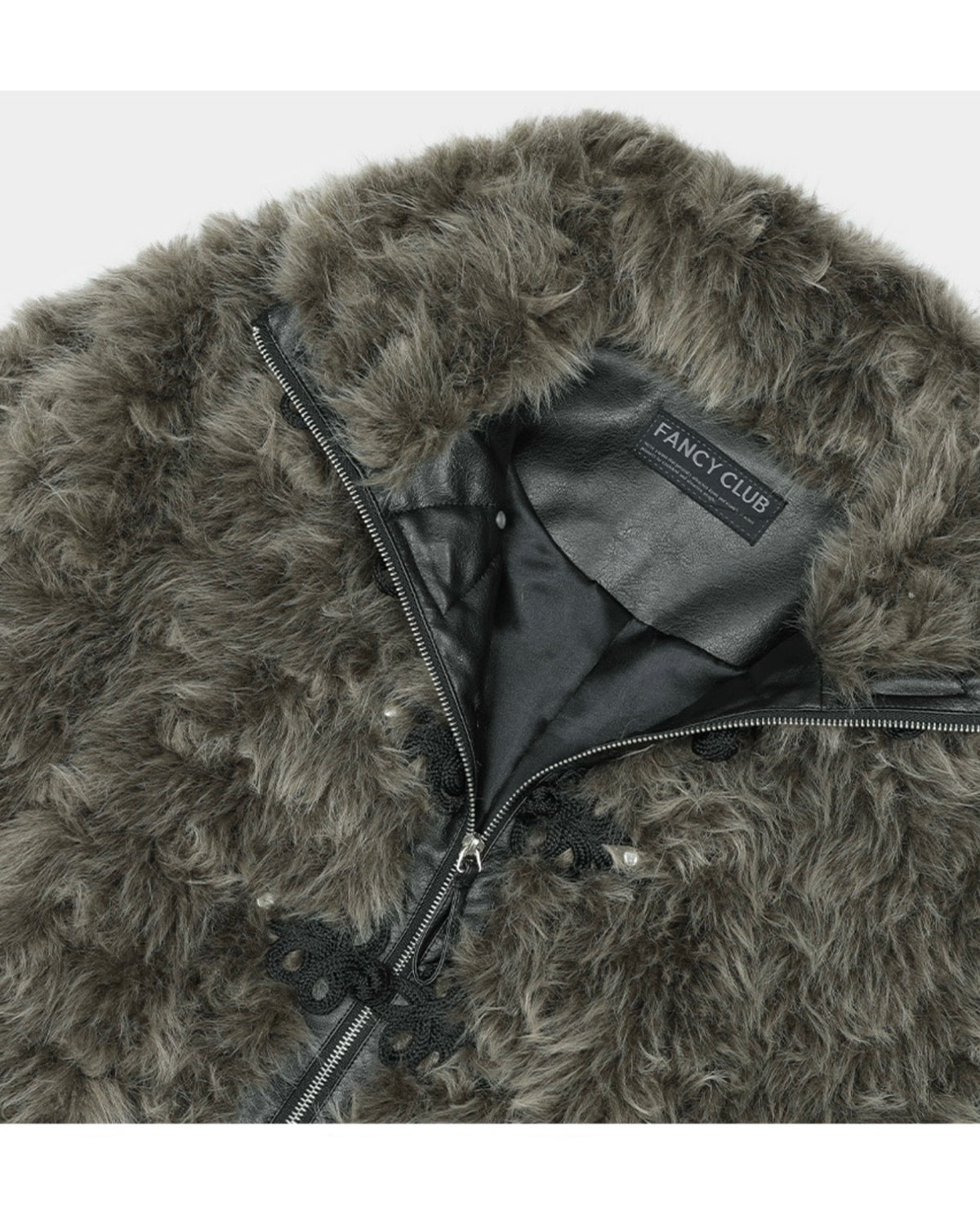 【FANCY CLUB】TOGGLE LEATHER FUR JACKET