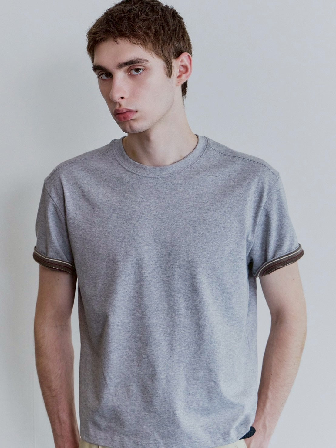 【Waviness】Stripe Layered T-shirts