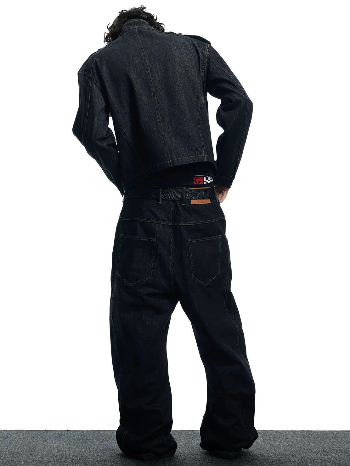 【DND4DES】Raw Denim Long Button Jacket