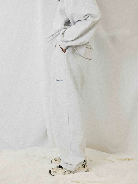 【Chikashitsu + ORIGINAL】loose logo sweat pants (3color)