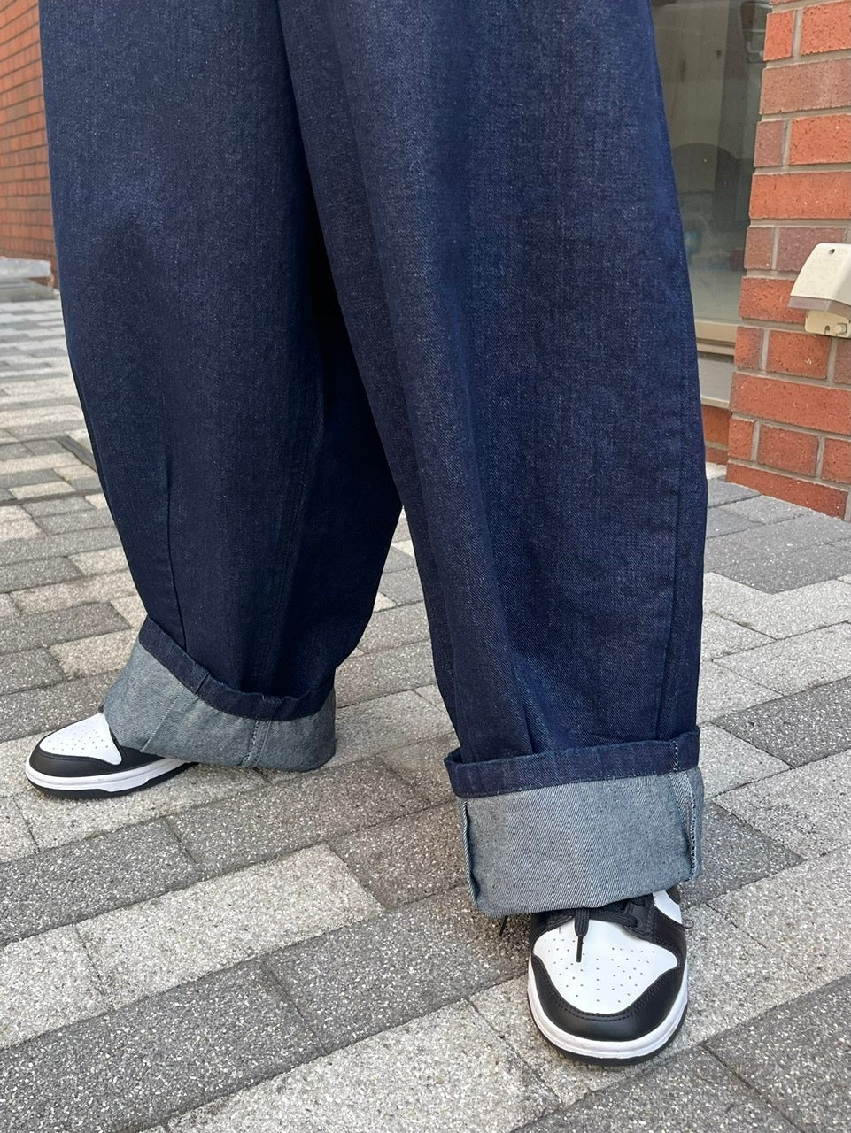 受注制【Chikashitsu +】super wide denim pants (4color)
