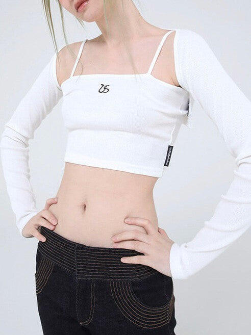 【Ugly shadow】DAILY CROP CARDIGAN