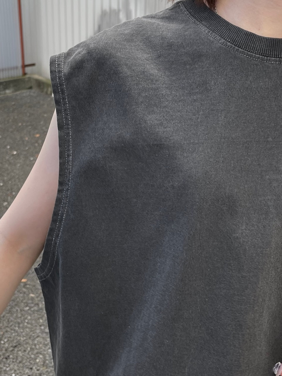 受注制【Chikashitsu +】basic cotton sleeveless (5color)