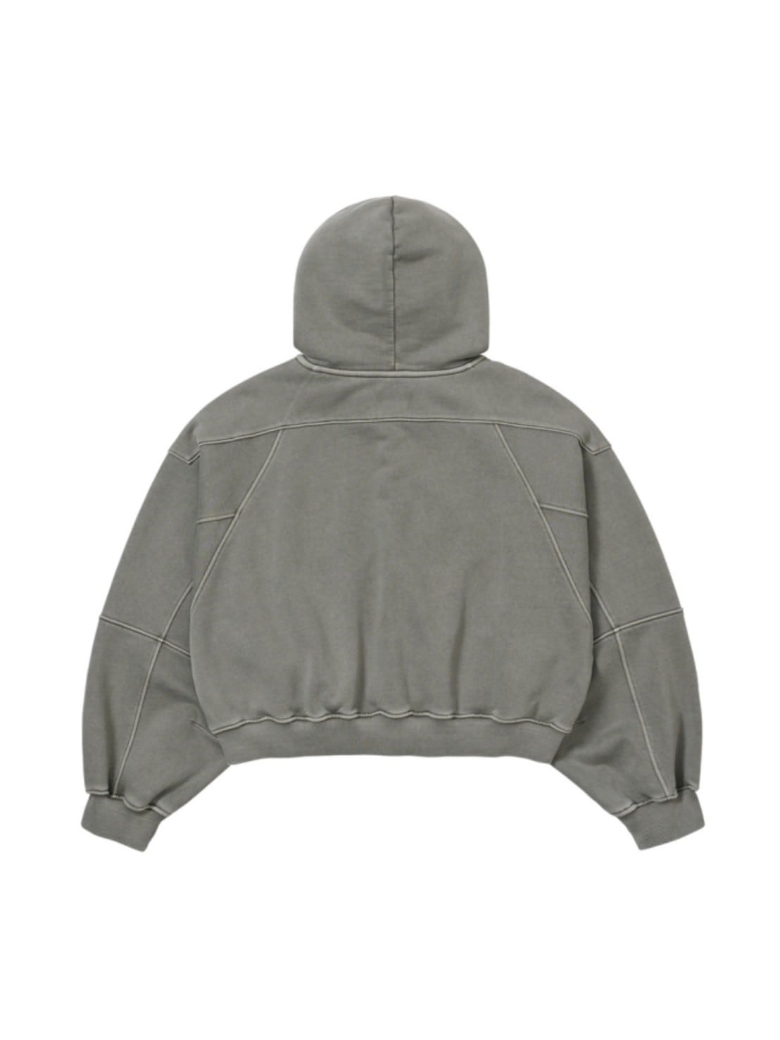 【AJOBYAJO】Vintage Pigment Zip-Up Hoodie