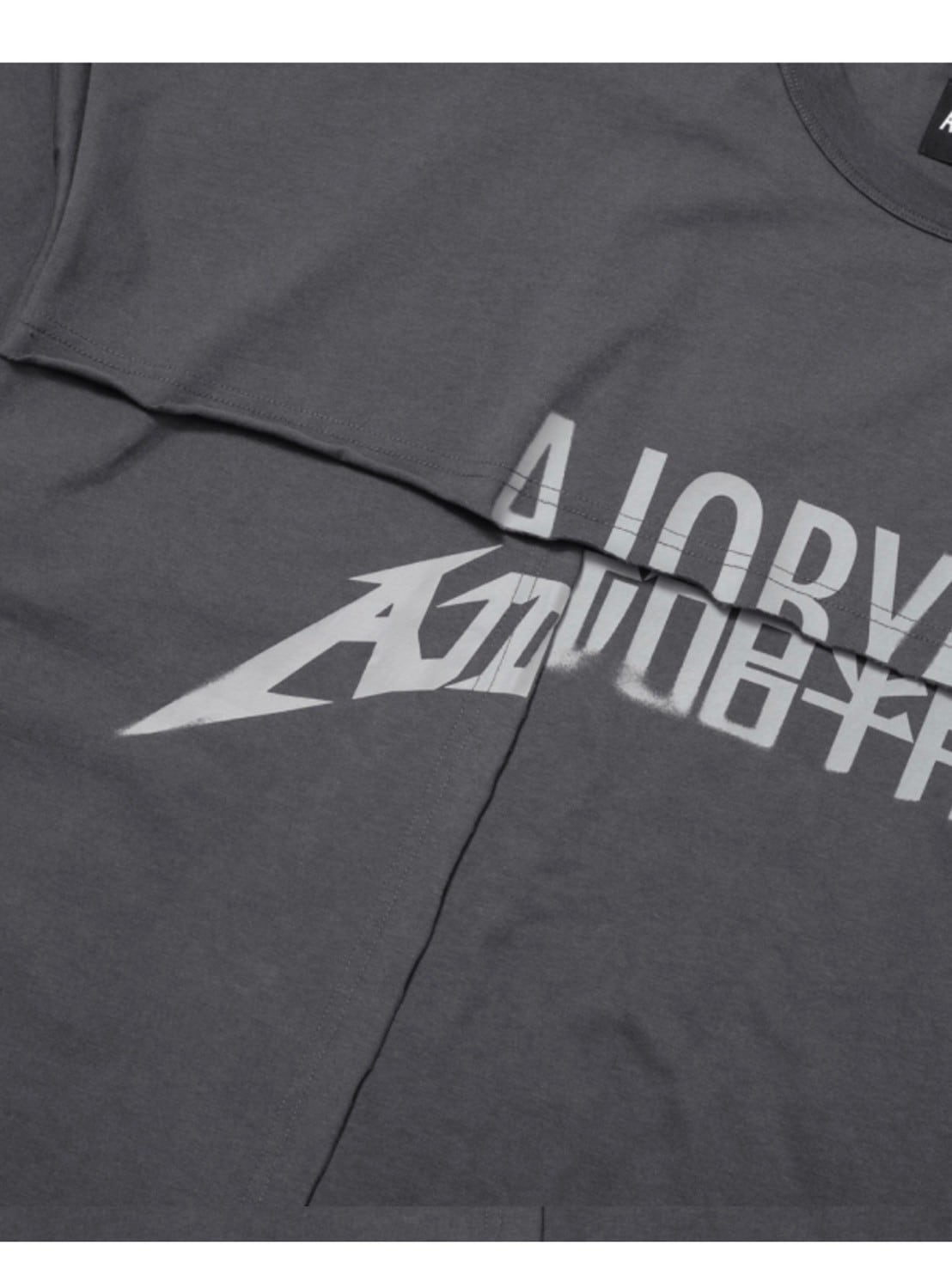【AJOBYAJO】Tri Logo Mixed T-Shirt