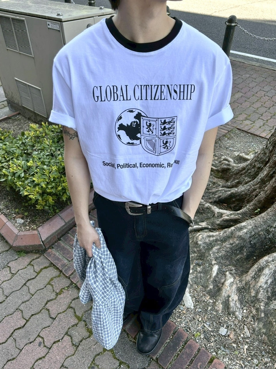 受注制【youll】global linger tee (2color)