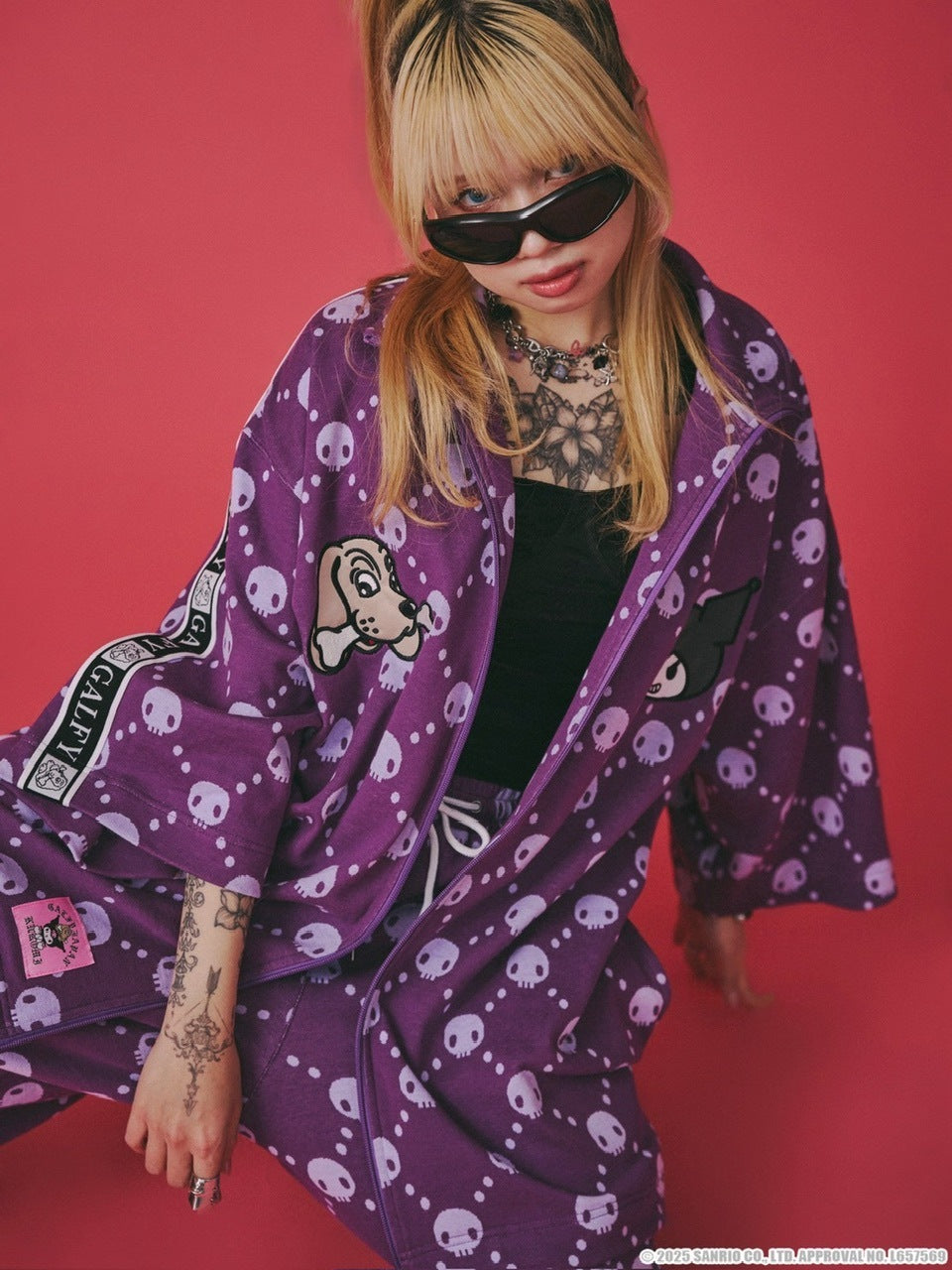 【GALFY×KUROMI】ドクロだらけ夏セットアップ