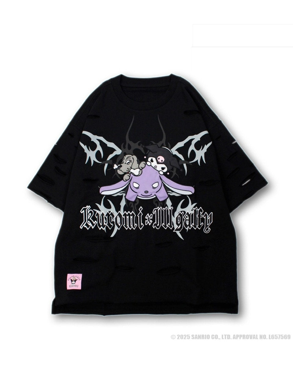 【GALFY×KUROMI】イルガルフィーボロボロ半袖TEE