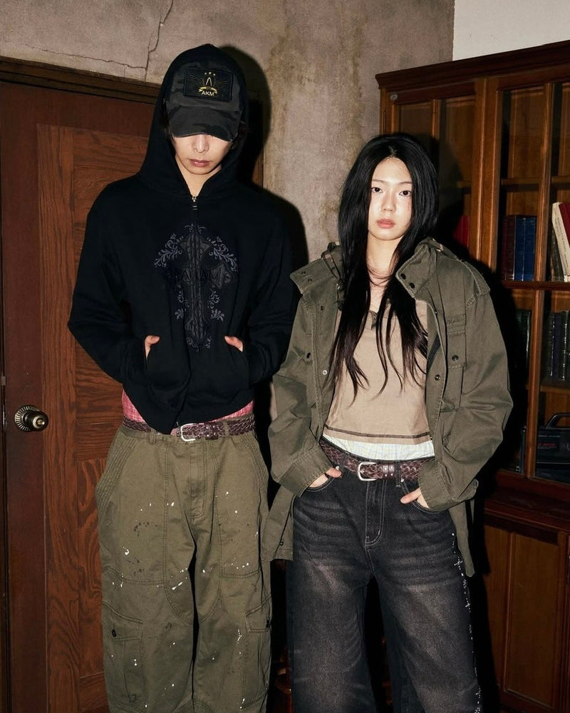 12/21再入荷【AAKAM】AKM CROS2 Zip-Up Hoodie