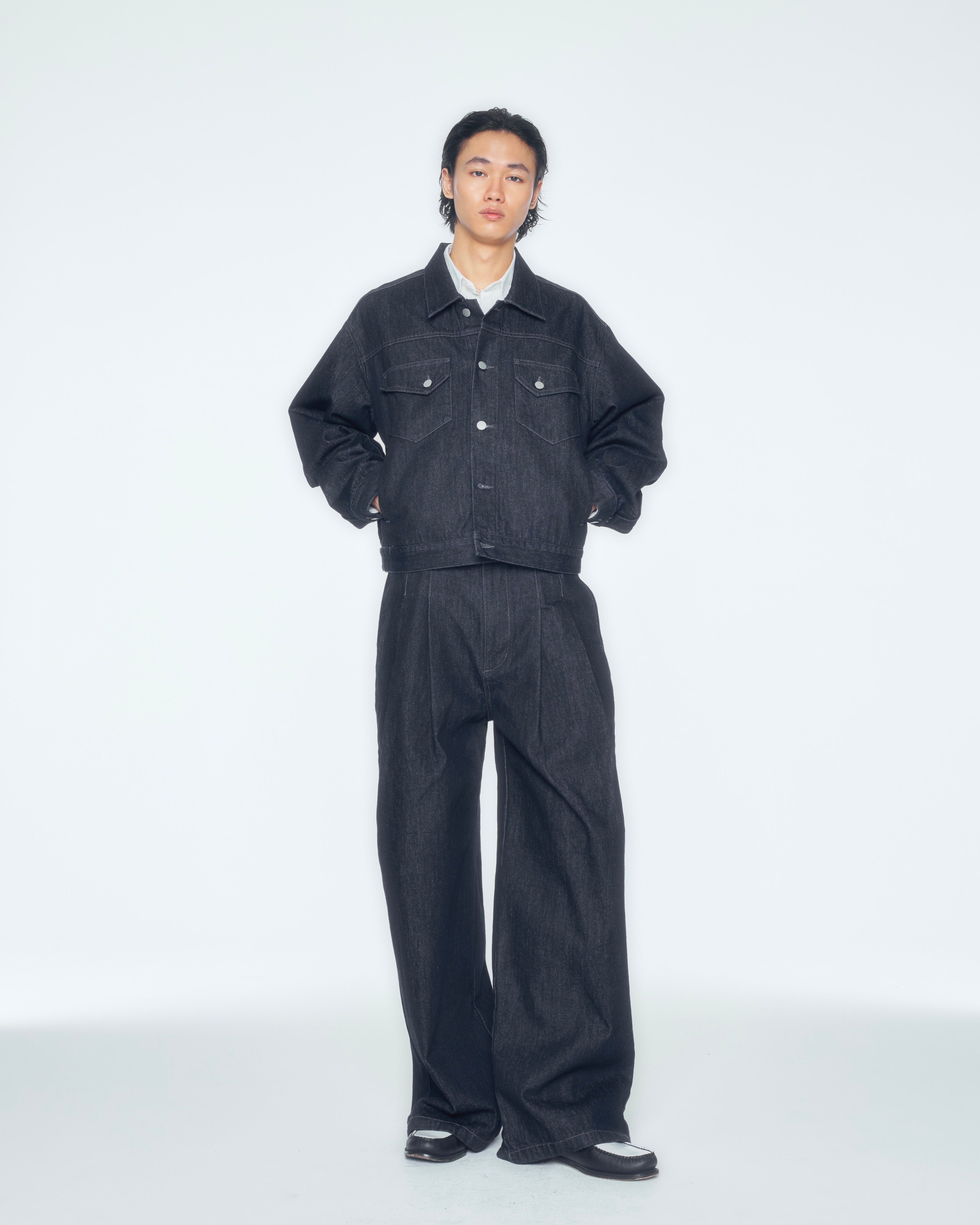 【CS】two tuck baggy denim