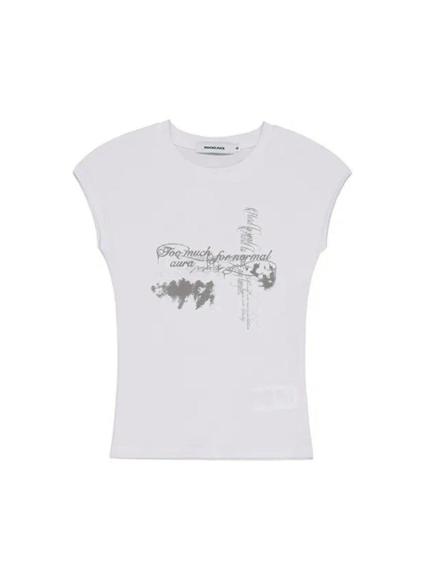 【ROCK CAKE】Aura Cap Sleeve Top