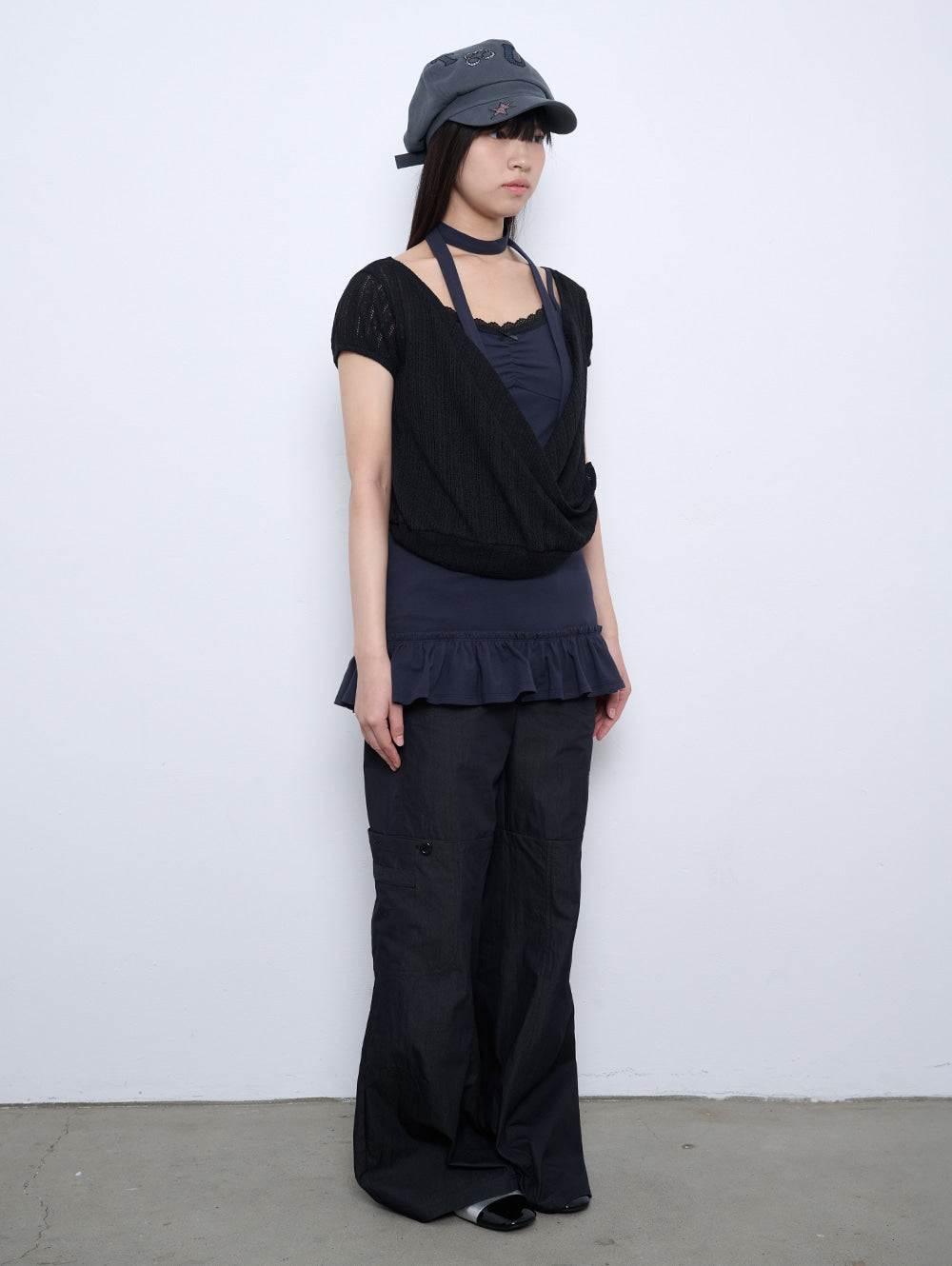 【TUOMIO】LIGHT LAYERED BOLERO
