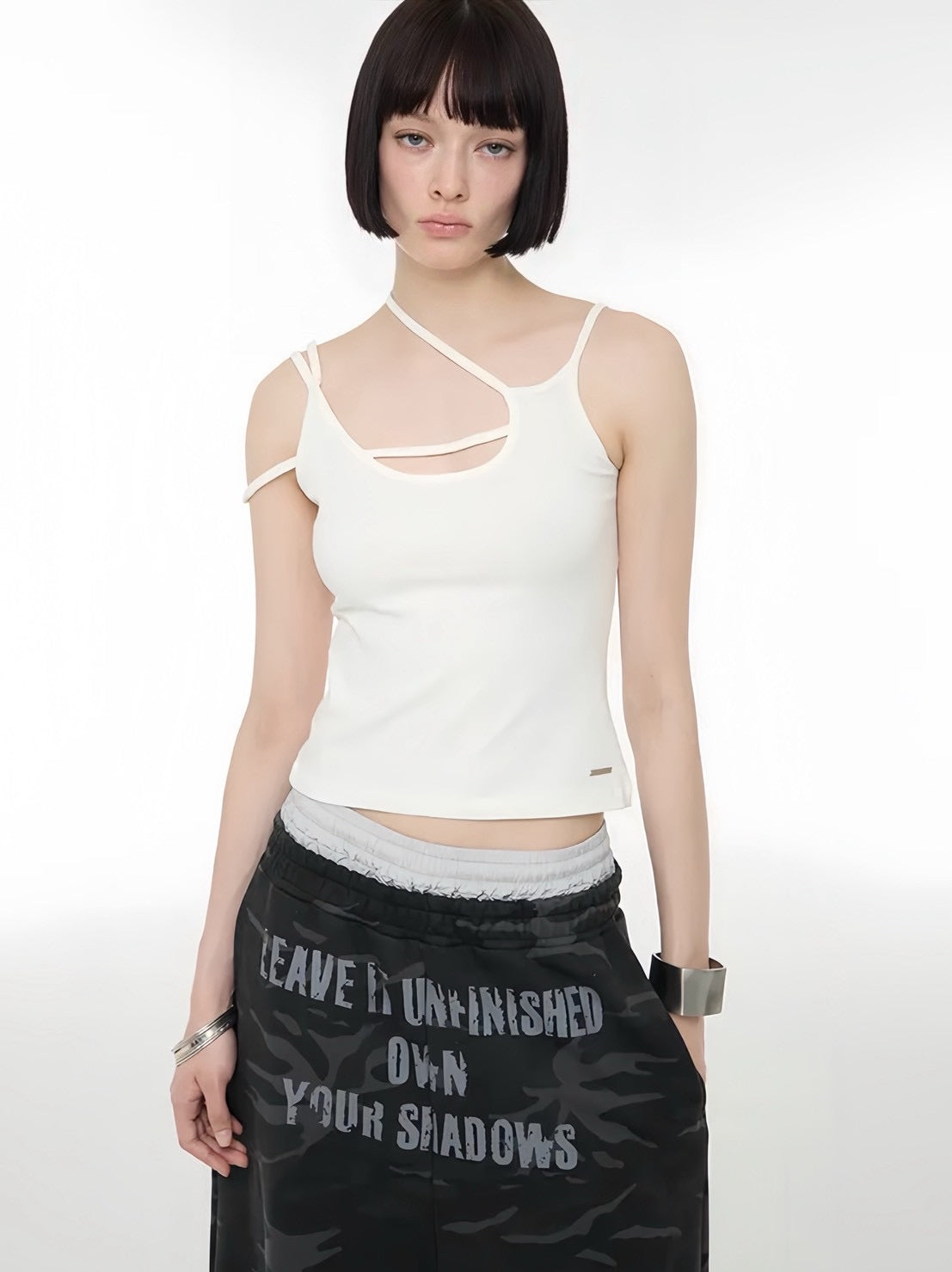 【ROCK CAKE】Layer Strap Tank Top