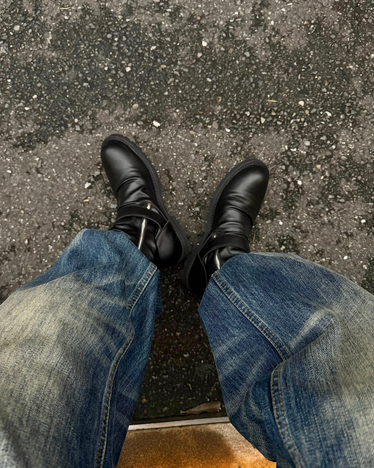 国際配送【RENOL】leather biker boots