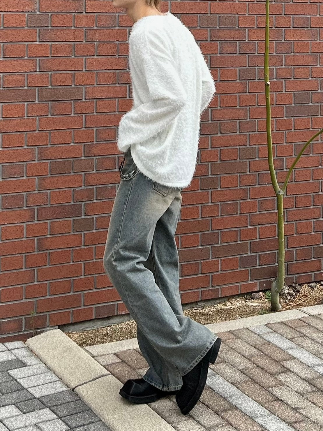 受注制【Chikashitsu +】shaggy knit (5color)