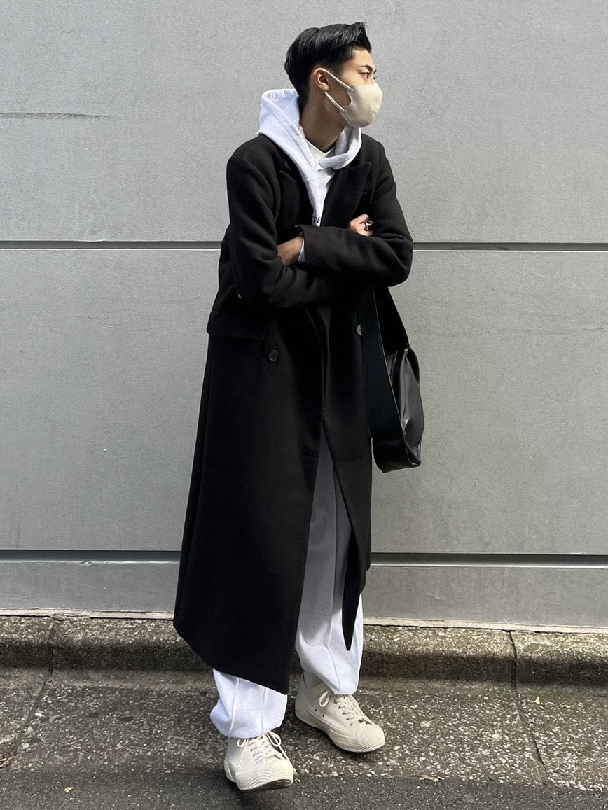 受注制【Chikashitsu +】arm zip gentleman coat (2color)