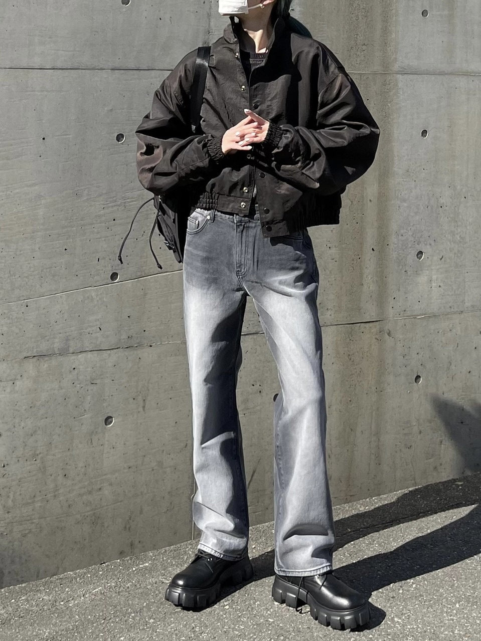 【Chikashitsu +】vintage wash denim pants (2color) / 【チカシツプラス】ヴィンテージウォッシュデニムパンツ