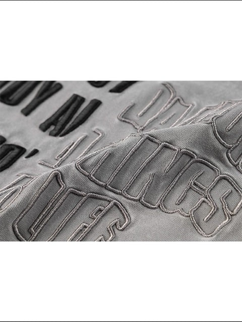 【MR. ENJOY DA MONEY】Cutting font short sleeves