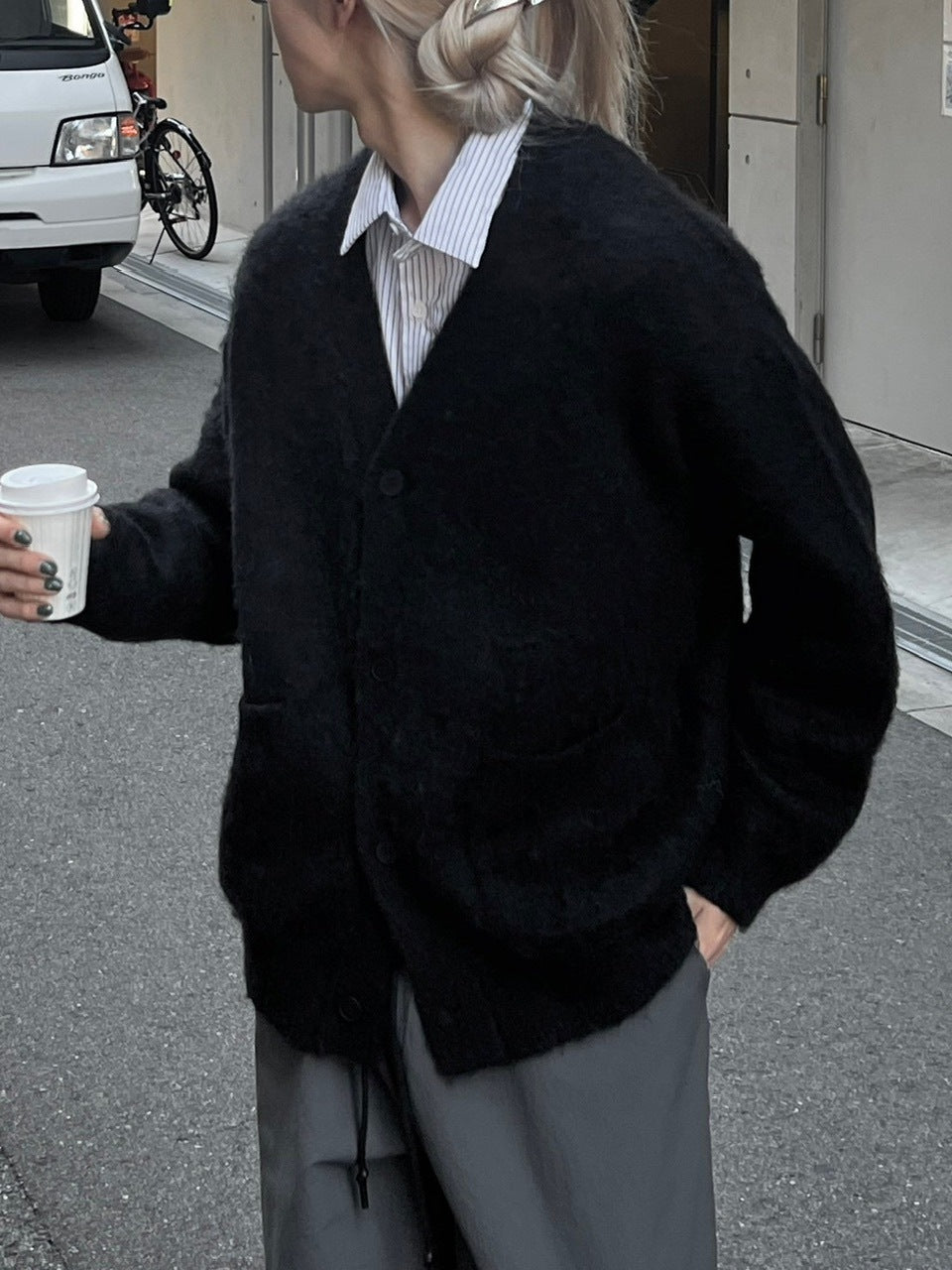 【Chikashitsu +】wool cardigan (4color)