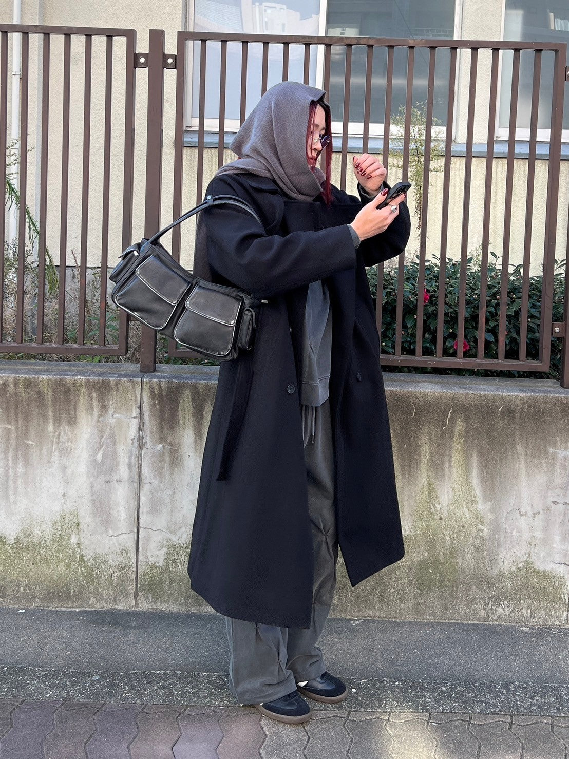 受注制【Chikashitsu +】stitch design sweat (3color)