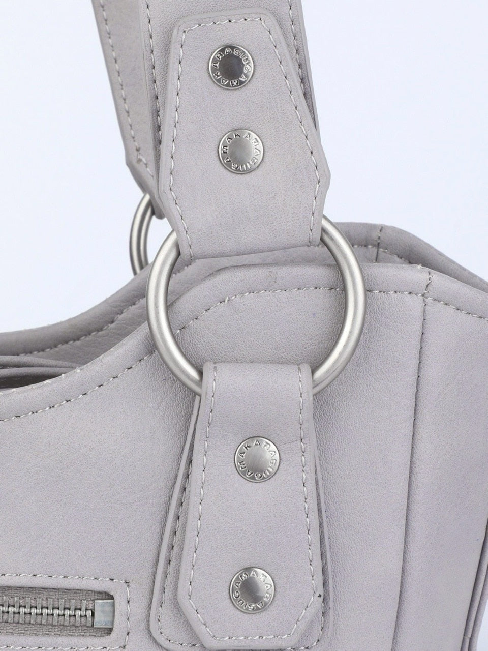 【IUGAMAKARAS】Laced Ribbon Leather Shoulder Bag