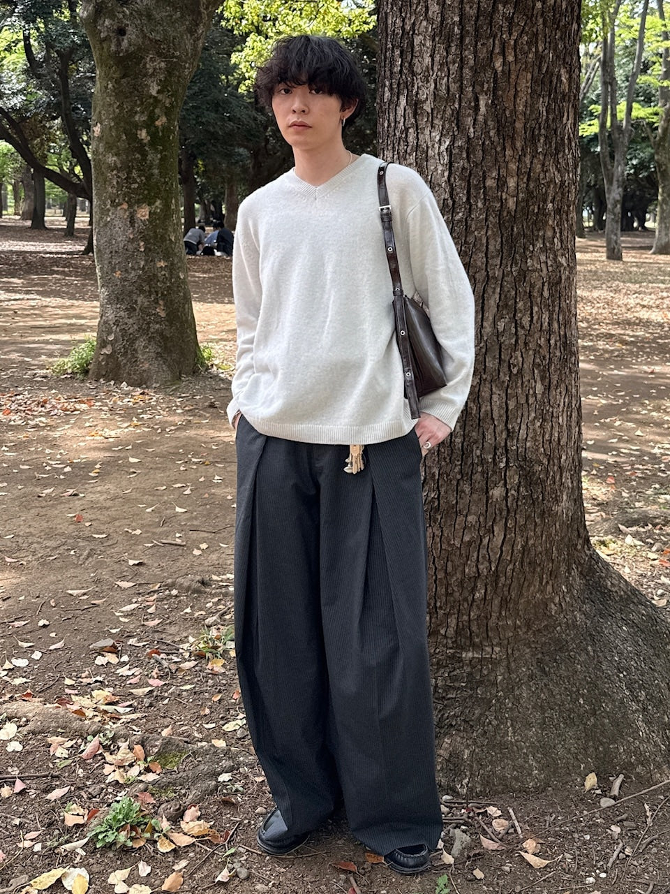 東京店WEB限定受注制【Chikashitsu +】PU Leather cross bag (4color)