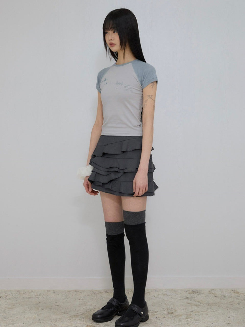 【FLAREUP】Muta Waffle Raglan T-Shirt