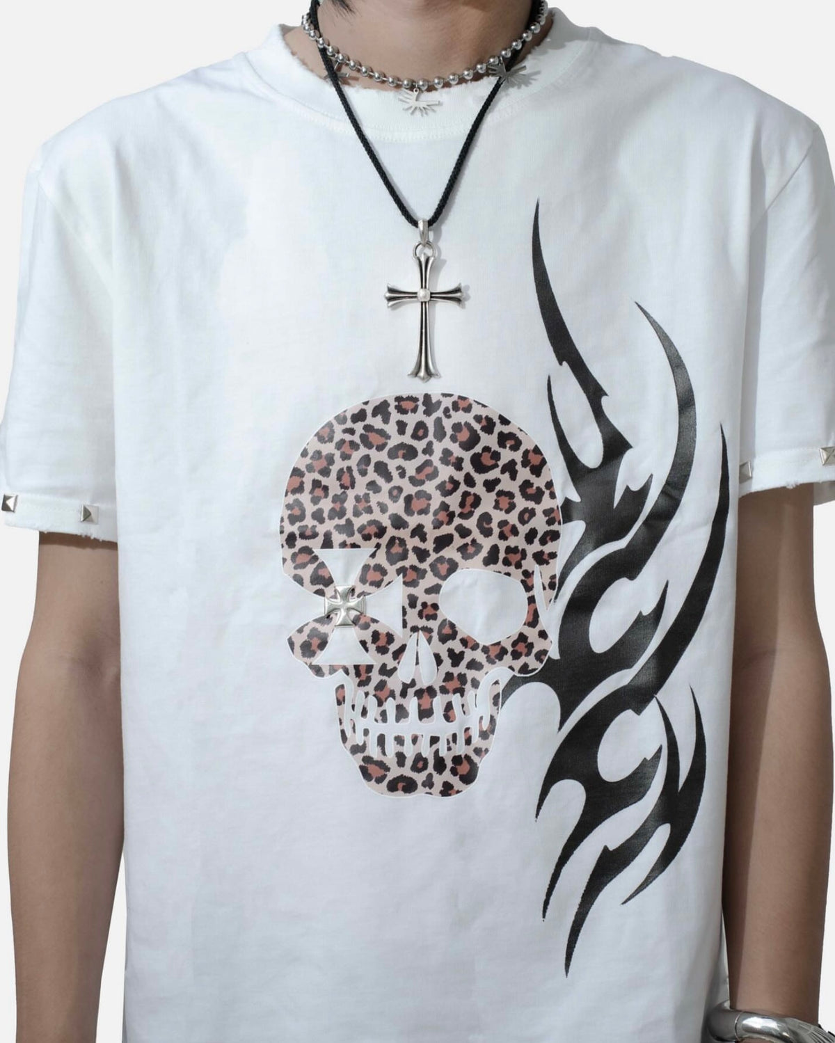 【LOWKEY CLUB】TRIBAL SKULL TEE