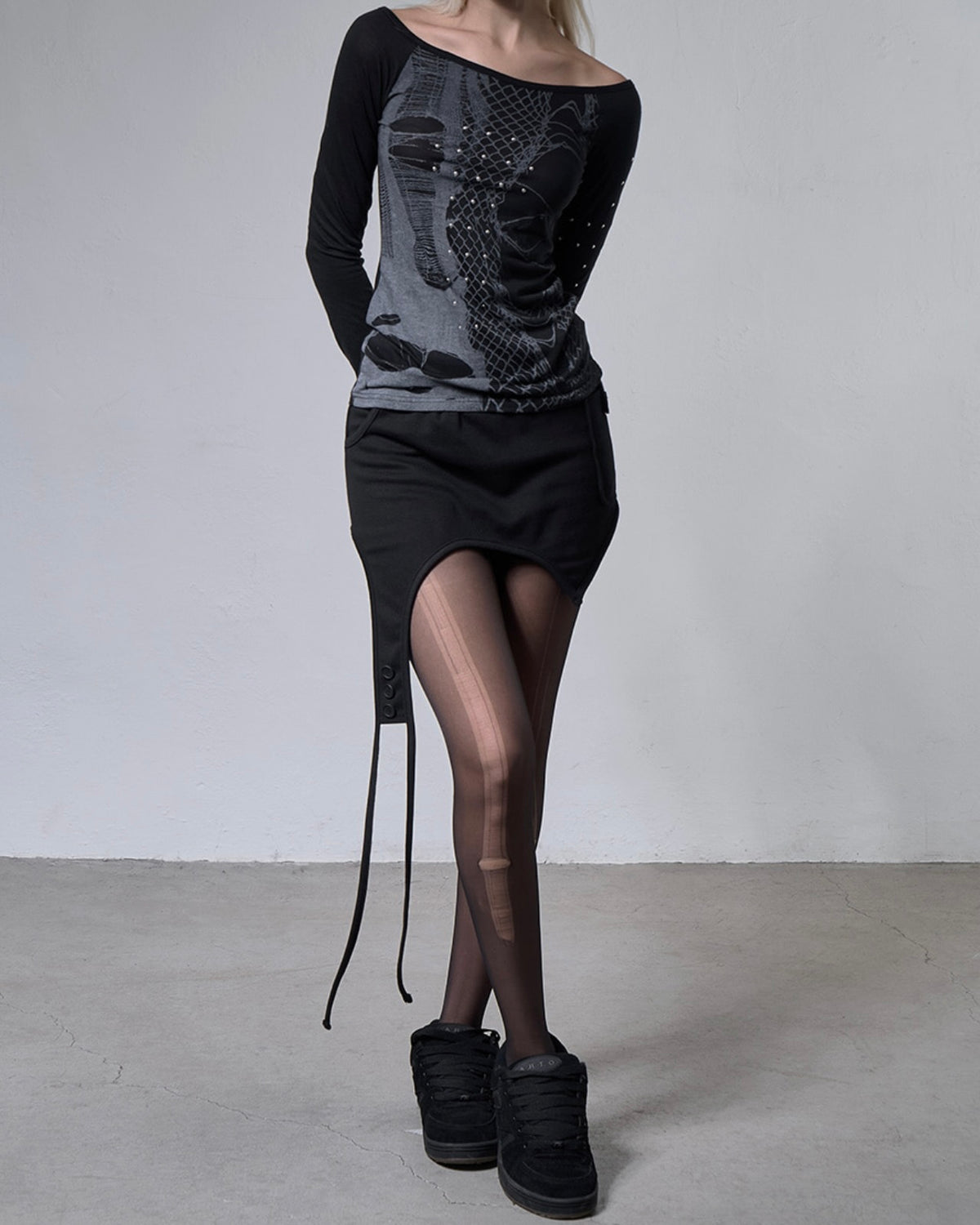【FANCY CLUB】OVERLAY SHORTS