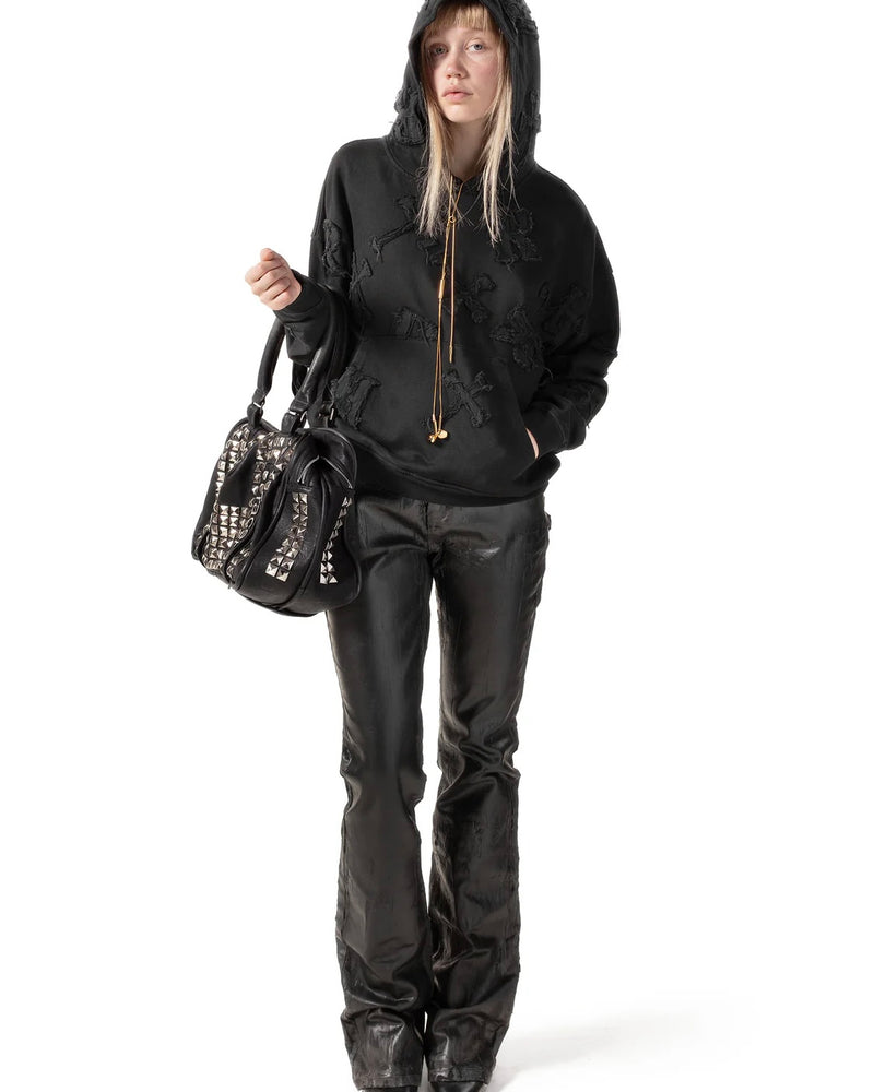 【RACER WORLDWIDE】Black Patch Hoodie