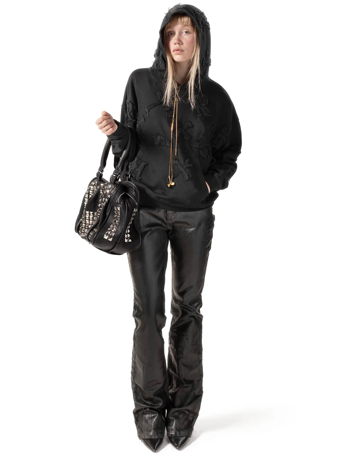 【RACER WORLDWIDE】Black Patch Hoodie