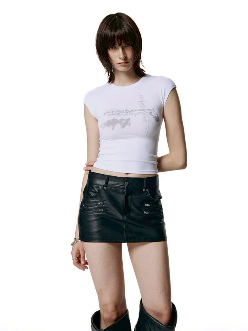 【ROCK CAKE】Aura Cap Sleeve Top