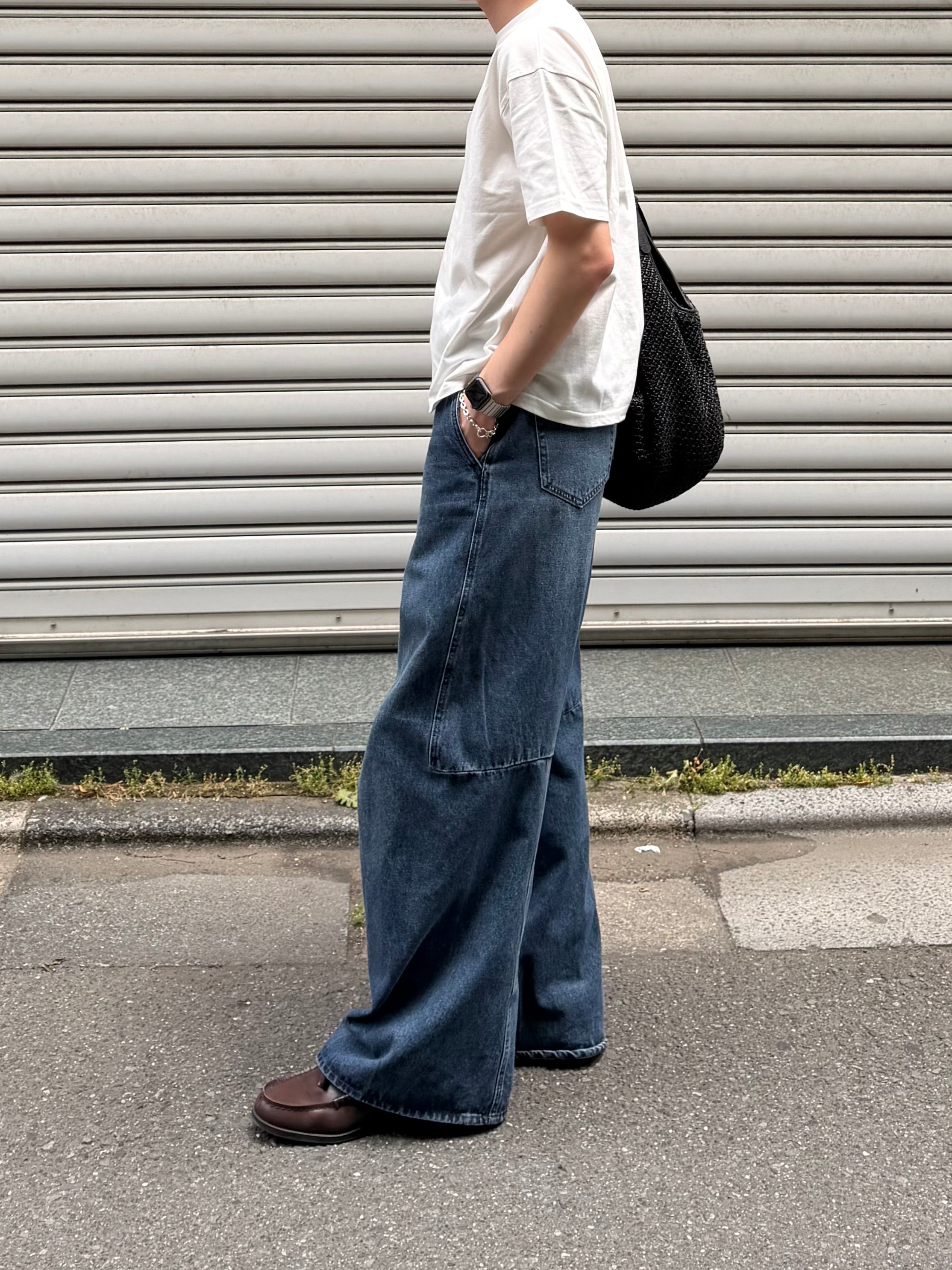 東京店WEB限定受注制【Chikashitsu +】cropped box tee (4color)