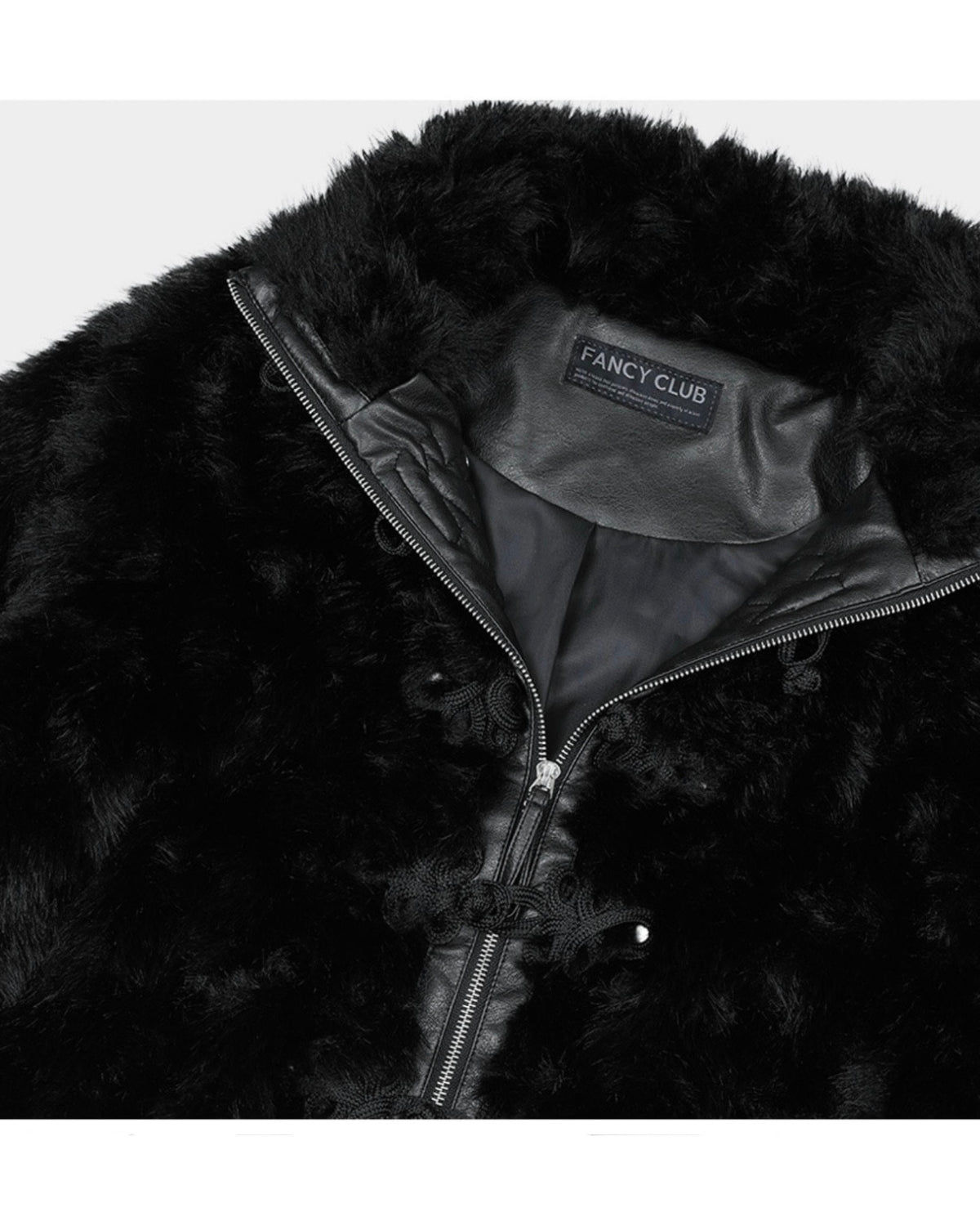 【FANCY CLUB】TOGGLE LEATHER FUR JACKET