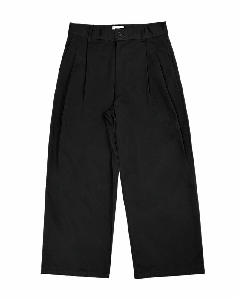 受注制【Chikashitsu +】2 tuck straight slacks