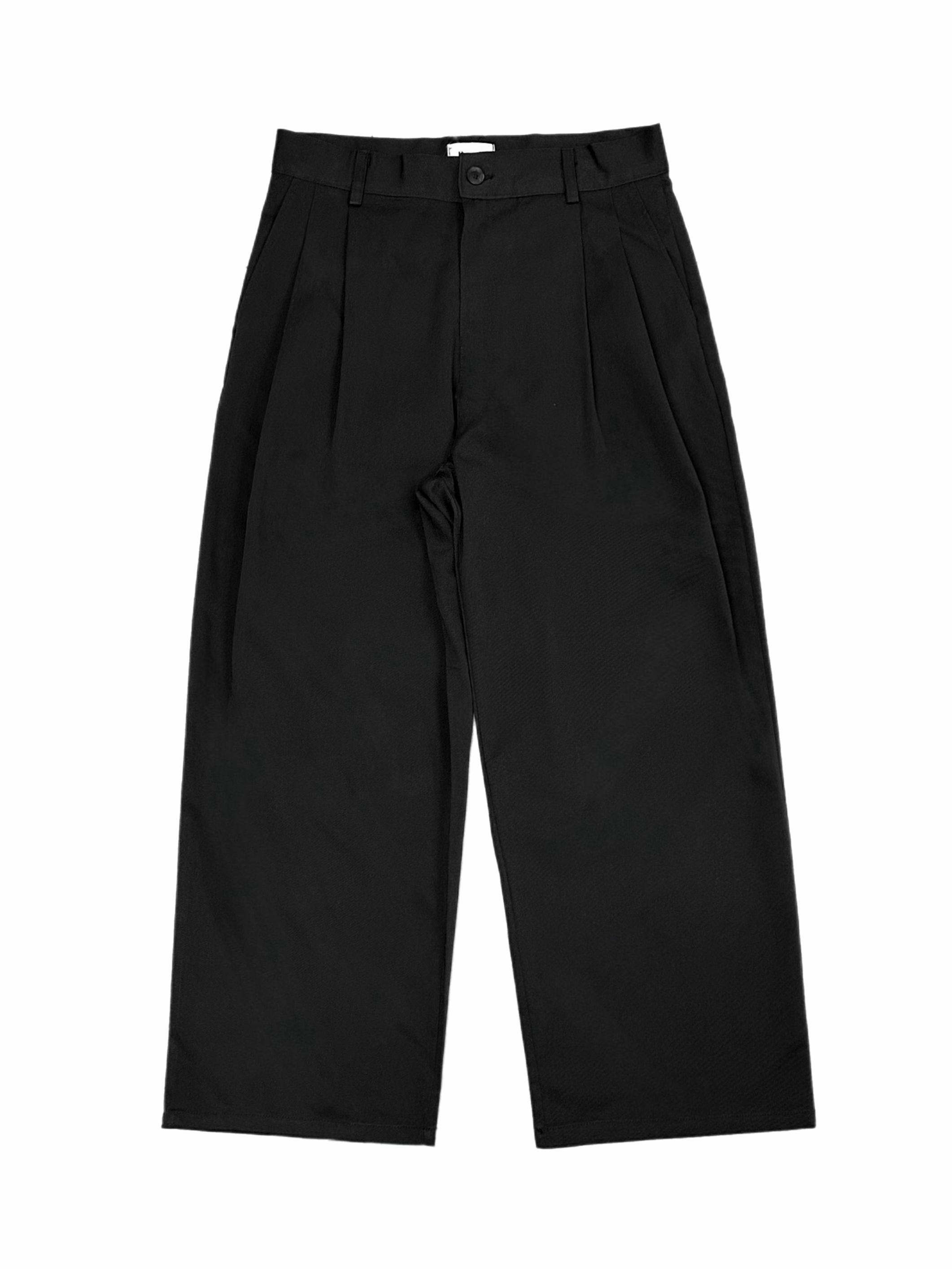 受注制【Chikashitsu +】2 tuck straight slacks